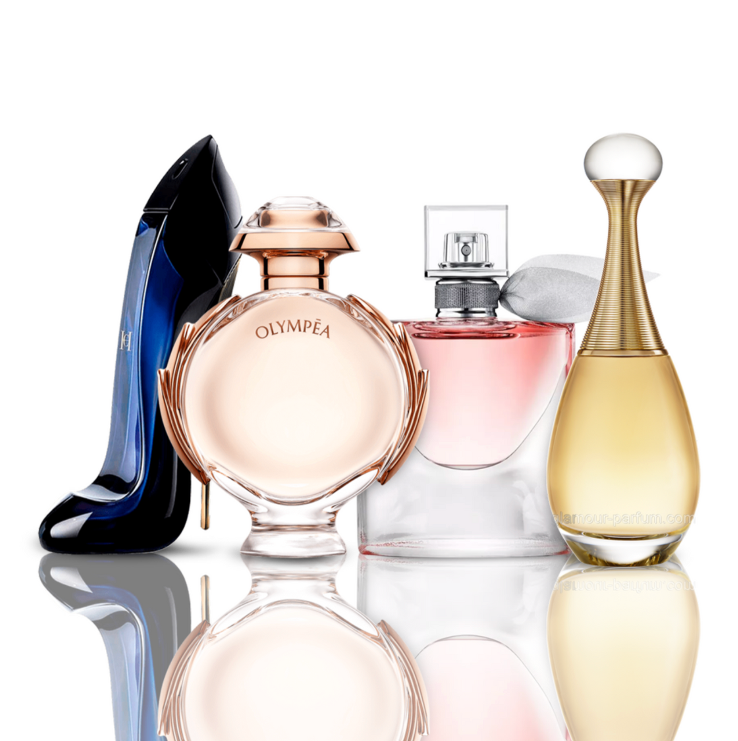 Zestaw 4 perfum | Good Girl + Olympea + La Vie Est Belle + J'Adore 100 ml